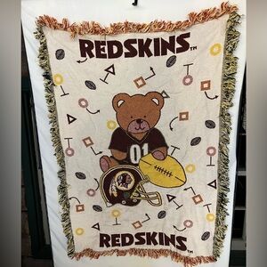 Vintage Washington Redskins Woven Tapestry Throw Blanket - The Northwest Company